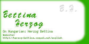 bettina herzog business card